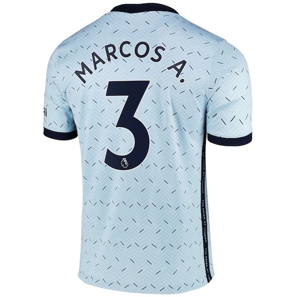 Camiseta Chelsea NO.3 Marcos A. Segunda equipo 2020-2021 Azul